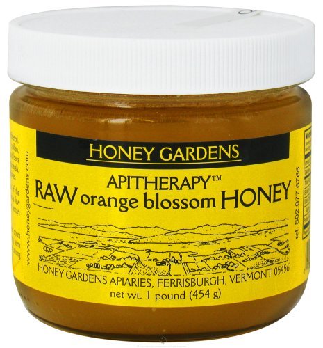 Apitherapy Raw Honey-Orange Blossom Honey Gardens 1 Lbs Glass Jar ...